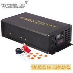 12V Power Inverter Pure Sine Wave 1500 watt Car Power Supply Truck Solar RV Home