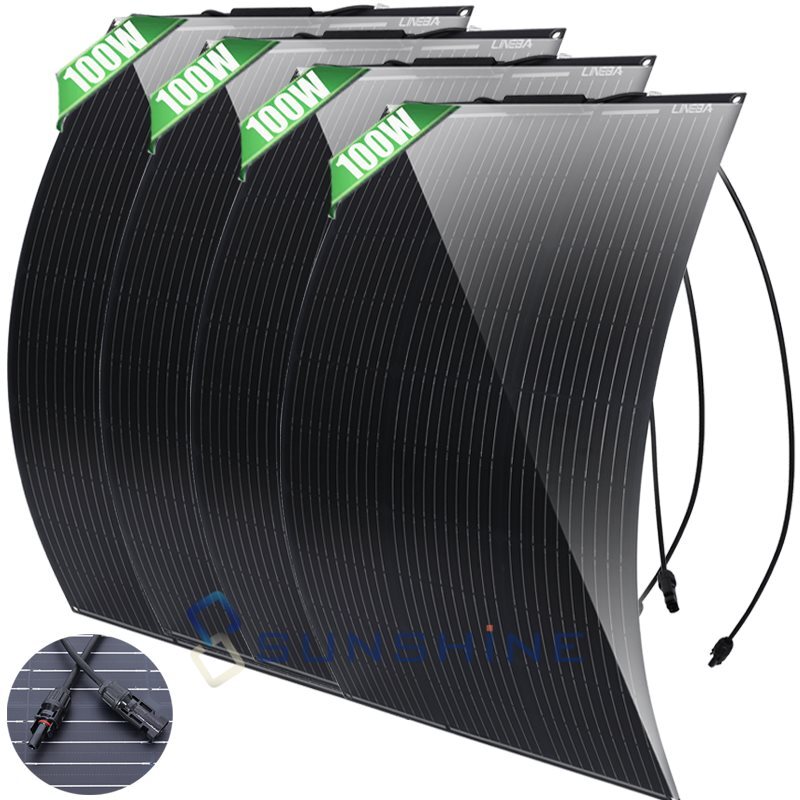 400W Flexible Solar Panel Mono for Power Station Camping Home RV Battery Charge