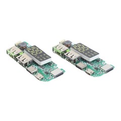 2PCS Lithium Battery Charging Circuit Board Dual USB 5V 24A Digital Display