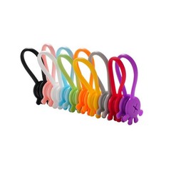 Workspace Magnetic Cable Manager Magnetic Earbuds Organizer Colorful Selection