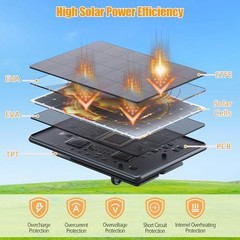 Solar Charger for Video Doorbell 3/4, Waterproof 6W Panel, Adjustable Mount, 10f