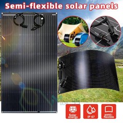 100W Watt 10BB Mono Solar Panels 23% High Conversion RV Home Off-Grid Battery US