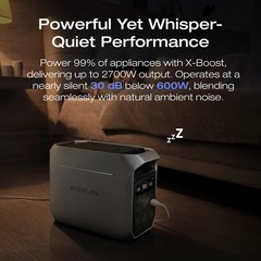 EcoFlow DELTA 3 Plus 1024Wh Portable Power Station LFP Battery+220W Solar Panel