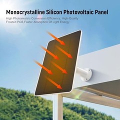 USB Solar Panel for Ring Camera – Type-C Solar Panel Charger 5v 6w with 10ft