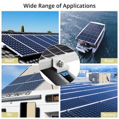 10pcs Solar Panel End Clamp for Standard Unistrut, Aluminum 30mm/35mm Solar P…