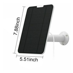 Solar Panel Charger for Eufy Eufycam Cam E/2C/E/2 Pro Wall Mount W/ Power Cable