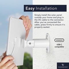 Wasserstein Solar Panel (2W 5V) Compatible with Ring Spotlight Cam Battery/St…