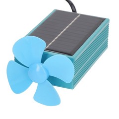 10W Photovoltaic Solar Panel With Fan Kit Dual Female USB Ports For Cars