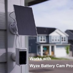 WYZE Solar Panel – Compatible with Wyze Cam Outdoor v1/v2 and Battery Cam Pro…