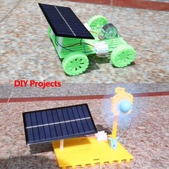 4-Pack Durable Mini Solar Panels for Projects – 6V/1W with Weatherproof Design