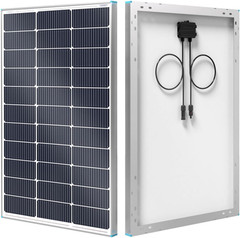 Solar Panel 100 Watt 12 Volt, High-Efficiency Monocrystalline PV Module Power Ch