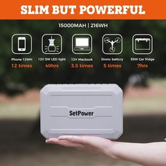 Portable Power Station 216Wh Setpower Magnetic for Refrigerator