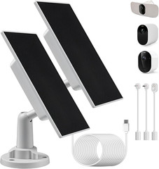 2 Pack Solar Panel Charger for Arlo Cameras, W/Energy Buffer | Compatible with A