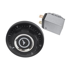30 60 90 120min Timer Switch for Microwave Oven with Bell Silver Black