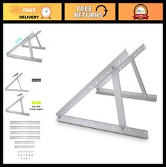 Adjustable Solar Panel Tilt Mount Brackets Kit for 100W-200W Off-Grid RV Roof Bo
