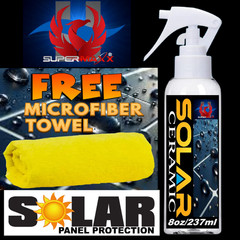 SOLAR PANEL KIT CERAMIC CLEAR COAT SPRAY SELF CLEANING 2 YEAR NANO PROTECTION