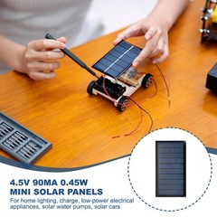 5Pcs 5V 0.45W 90mA Mini Solar Panels, Solar Photovoltaic Power Cells