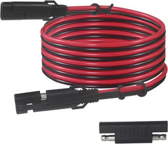SAE 16AWG Heavy Duty 6FT Battery Charger Extension Cord with Quick Disconnect S