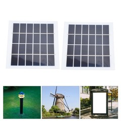 2 Pcs Monocrystalline Solar Plate Lightweight For Indoor And Outdoor Use