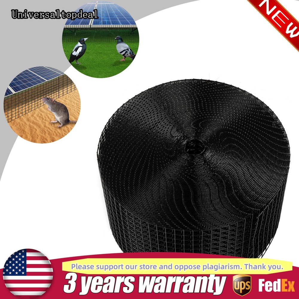 100ft Solar Panel Wire Mesh Roll & clip kit – Pigeon Bird Proofing Guard kit new