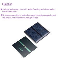 5 Pack 5.5V 60mA 60mm x 60mm Mini Solar Panel Cell for DIY Electric Project