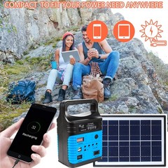 Portable Power Station,Solar Generator with Panels included,LiFePO4 Battery P…