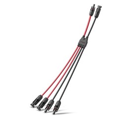 Solar Parallel Connectors for 2 Solar Panels, 2 to 4 Y Branch 10AWG Adapter S…