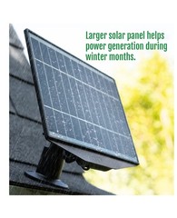 Leaf 10 5W Solar Panel Charger for Arlo Pro 3, Pro 4 & Ultra Cameras