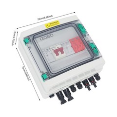 Solar Box 2 String 32 Amp IP65 Waterproof Box DC 500V 32A Circuit Breakers