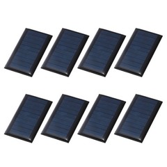 8Pcs 5V 0.225W 45mA Mini Solar Panels, Solar Photovoltaic Power Cells