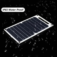 Portable Solar Panel 35W 5V Waterproof USB Charging Phone Compatible