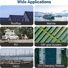 300 Watt Solar Panels, N-Type 16BB 300W Bifacial Solar Panel, 25% High Efficienc