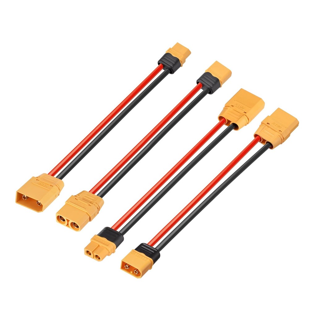 XT60 to XT90 Adapter Cable, 12AWG 0.5FT XT60 and Female to XT90 Connector Cab…