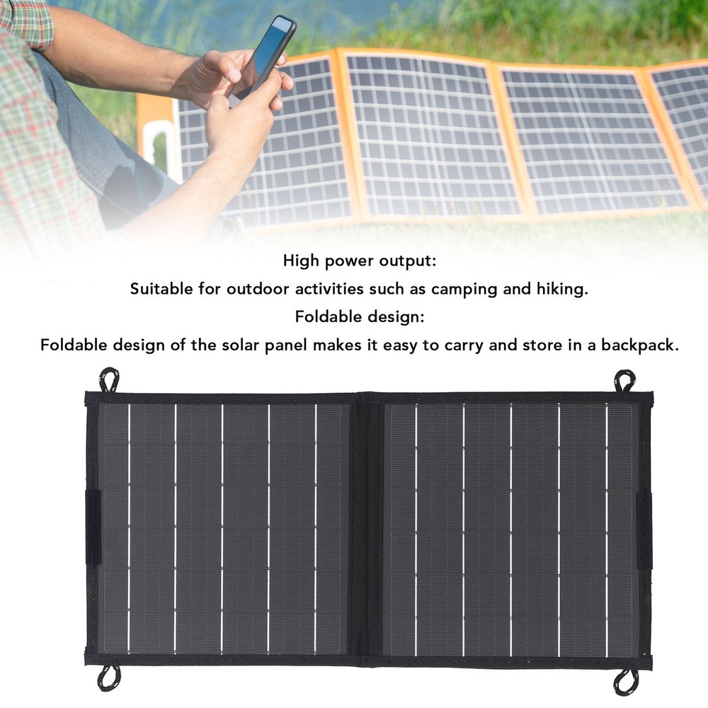 10W Solar Panel Charger Portable Water Proof 2 Fold Solar Board for Hiking