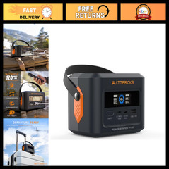 120W Portable Power Station, 99.2Wh, USB-C 100W, Solar Generator for Camping, RV