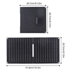 15W 5V Portable Foldable Solar Panel IP67 Waterproof USB And Type-C BZDN