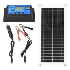 20 Watt Waterproof Solar Panel Kit High Efficiency Polycrystalline RV LIXB
