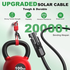 100ft Solar Extension Cable Pair