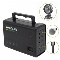 Portable Power Station with Solar Panel, Outdoor Generator Power Supply for Home