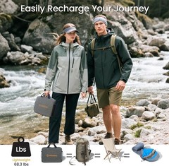 100W Portable Solar Panels Chargers W/ PD3.0 USB-C,QC3.0 USB-A & DC Outputs