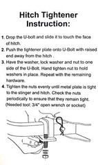 Heavy Duty Hitch Tightener Anti-Rattle Stabilizer for 1.25 and 2 Inch Hitches