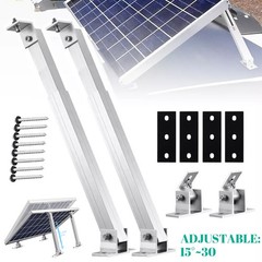 Set of 2 Solar Panel RV Tilt Mount Bracket Kit Fixing Wall Roof Adjustable Frame