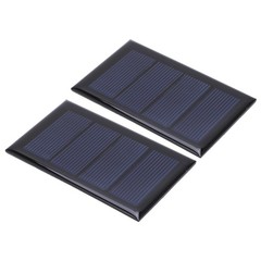 2Pcs 2V 210mA Mini Solar Panel Polysilicon Solar Power Board 80x50mm for DIY