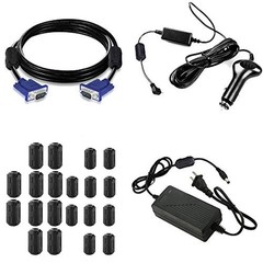 Ferrite Clip On Cores 20pcs Set for RFI Noise Suppression 7mm and 13mm Sizes
