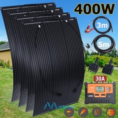 400W 200W Flexible Solar Panel Mono 12V Portable for Camping Home RV Boat Marine