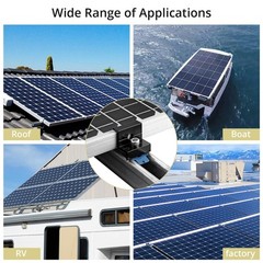 10pcs Solar Panel End Clamp for Standard Unistrut, Aluminum 30mm/35mm Solar P…