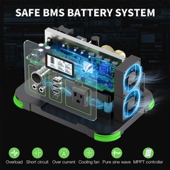 288.6WH 330W Li-ion Battery Portable Power Station for Outdoor Camping Supply
