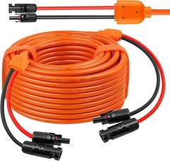 Solar Panel Extension Cable 50FT – MOOKEERF 10AWG+14AWG Solar Wire with Female &