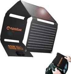 100W Portable Solar Panels Chargers W/ PD3.0 USB-C,QC3.0 USB-A & DC Outputs