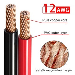 10ft XT60 Female to Solar Connector Solar Panel Extension Charging Cable 12 AWG